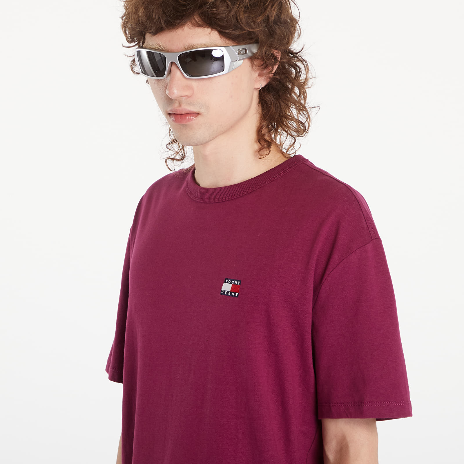 Vyriški marškinėliai Tommy Jeans Regular Badge Tee Valley Grape