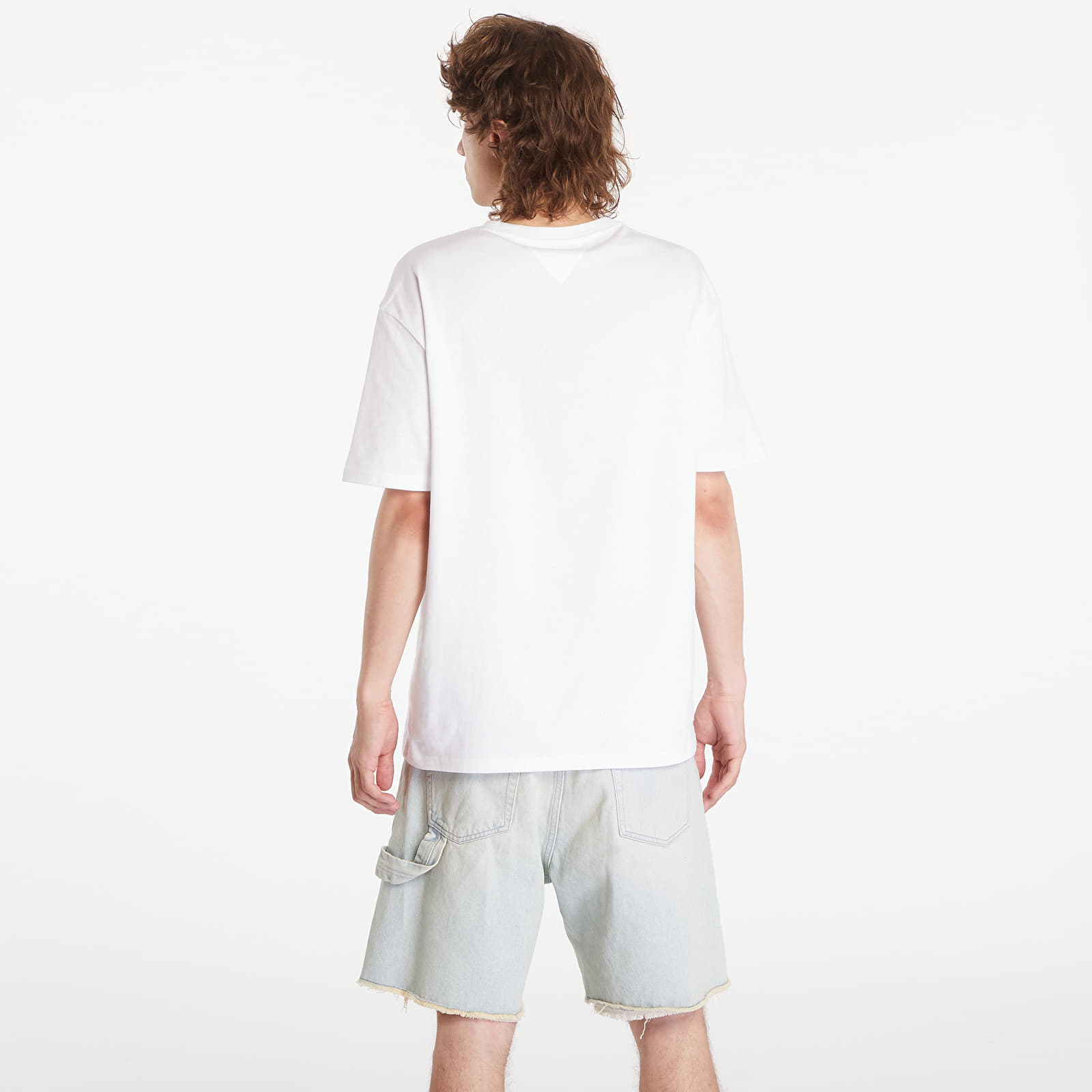 Marškinėliai Tommy Jeans Regular Street Flag Tee White