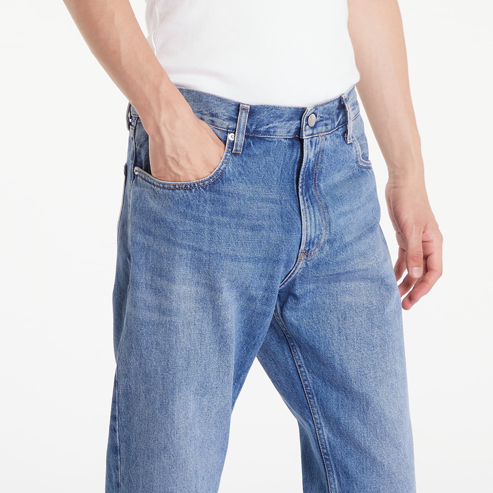 Дънки Calvin Klein Jeans Authentic Straight Jeans Denim Medium