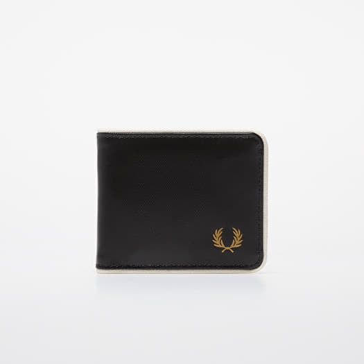 FRED PERRY Coated Polyester Billfold Wall Black/ Ecru