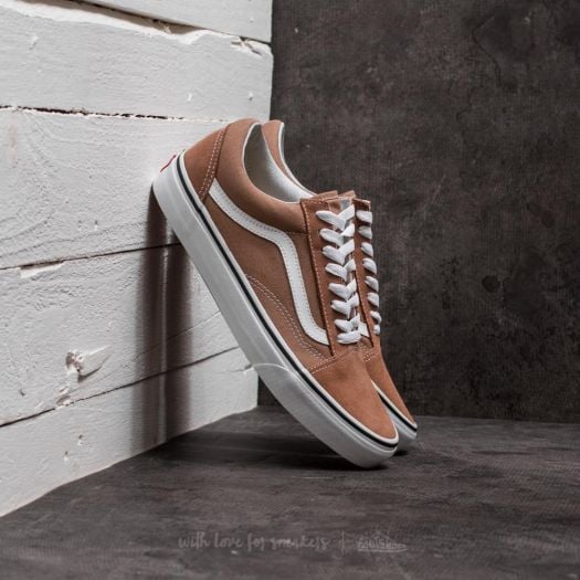 Vans leather brown true white on sale