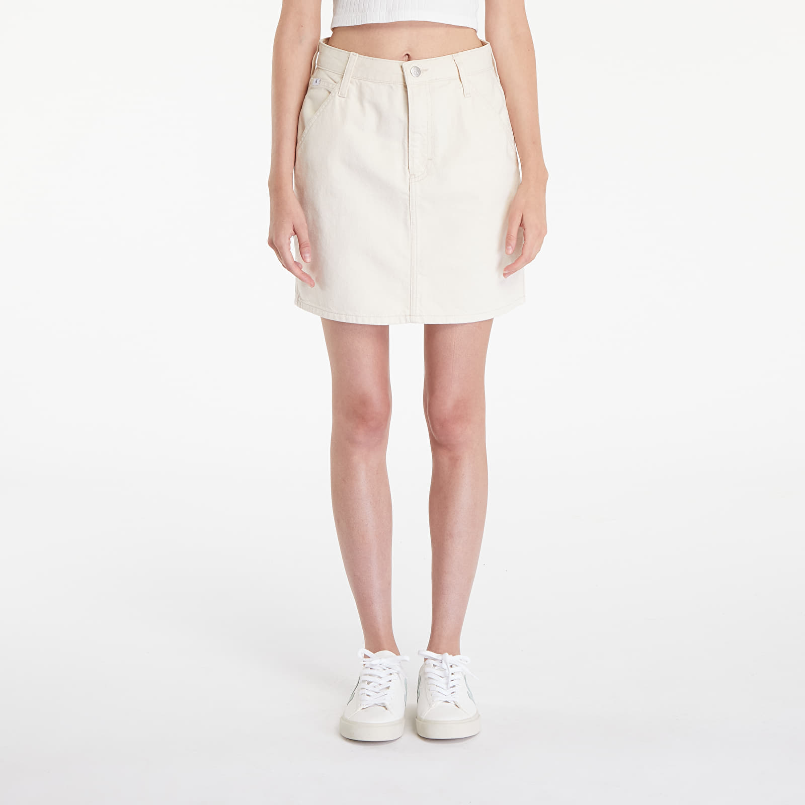 Cheap white jean skirt shop