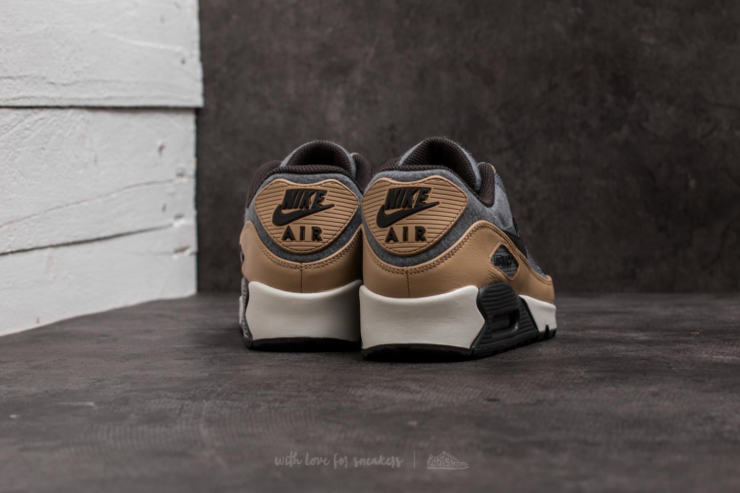Schuhe Nike Air Max 90 Premium Cool Grey/ Deep Pewter-Mushroom