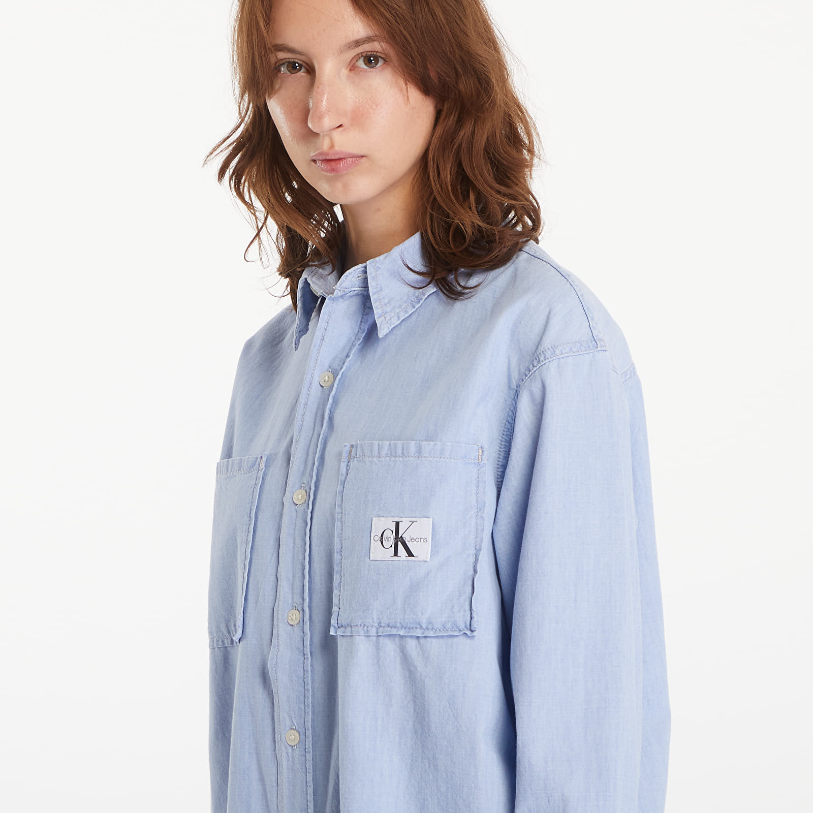 Shirts Calvin Klein Jeans Oversized Long Sleeve Denim Shirt Denim