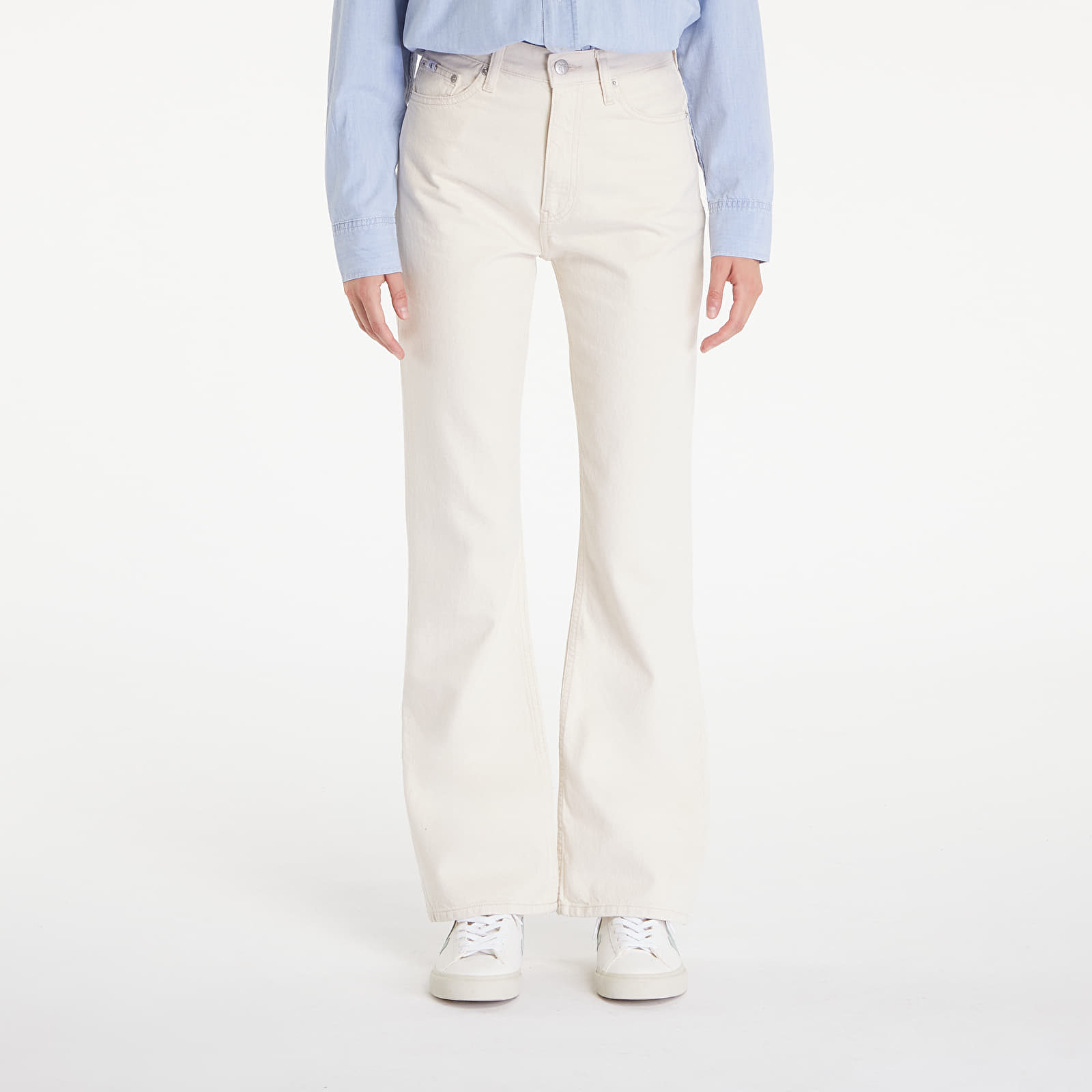Jeansy Calvin Klein Jeans Authentic Bootcut White