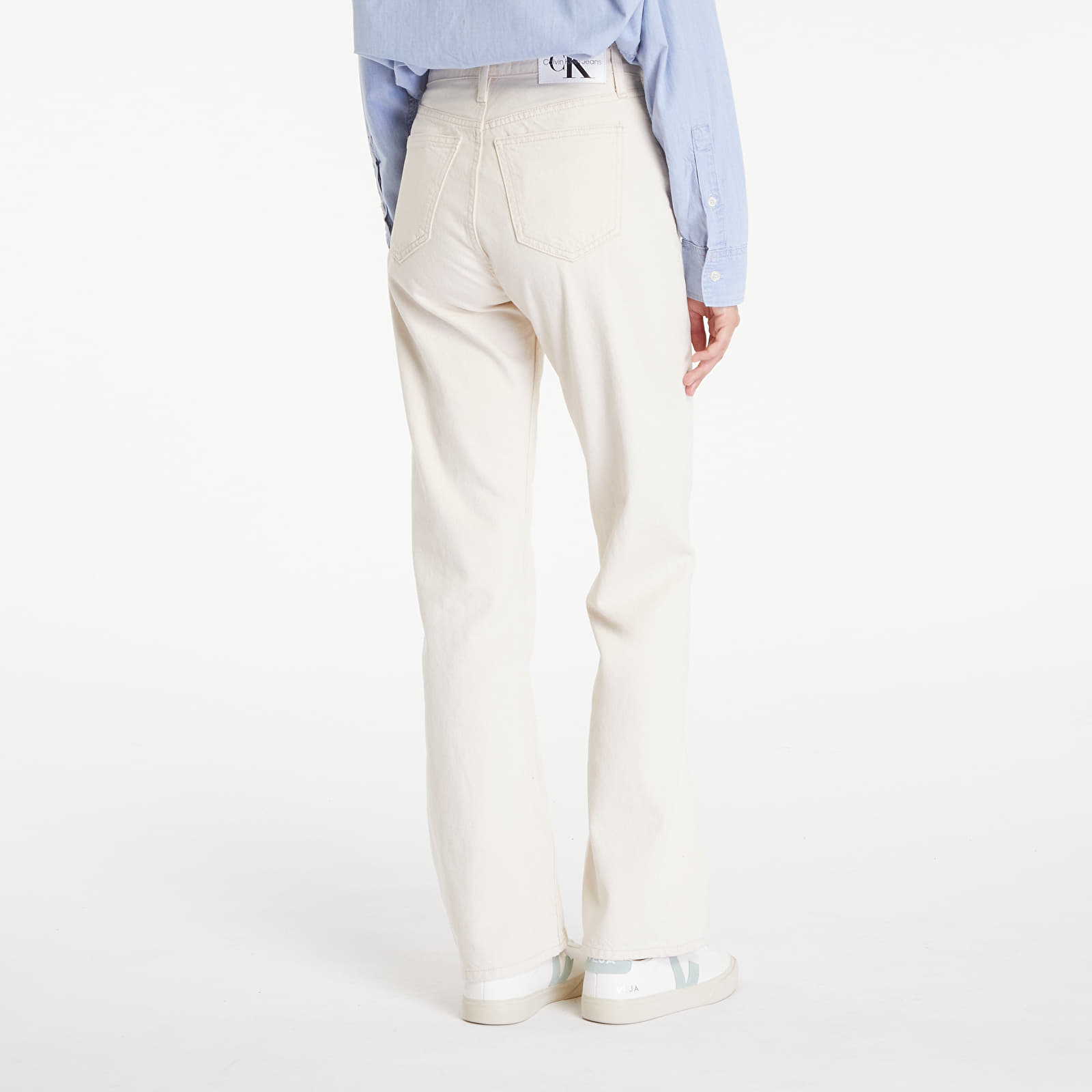 Jeansy Calvin Klein Jeans Authentic Bootcut White