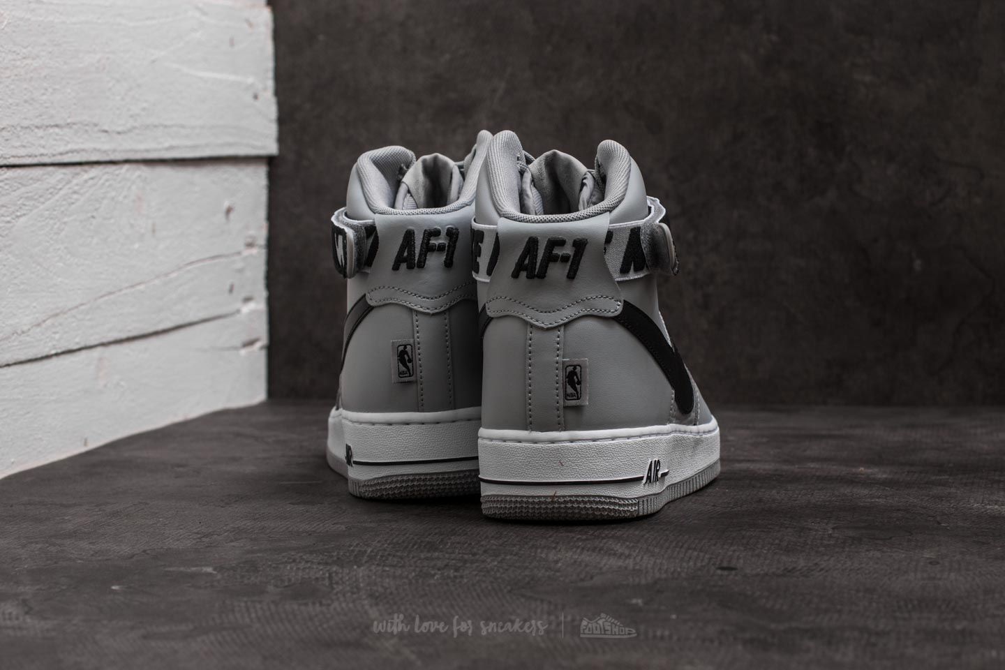 Pánske tenisky a topánky Nike Air Force 1 High '07 Flight Silver/ Black