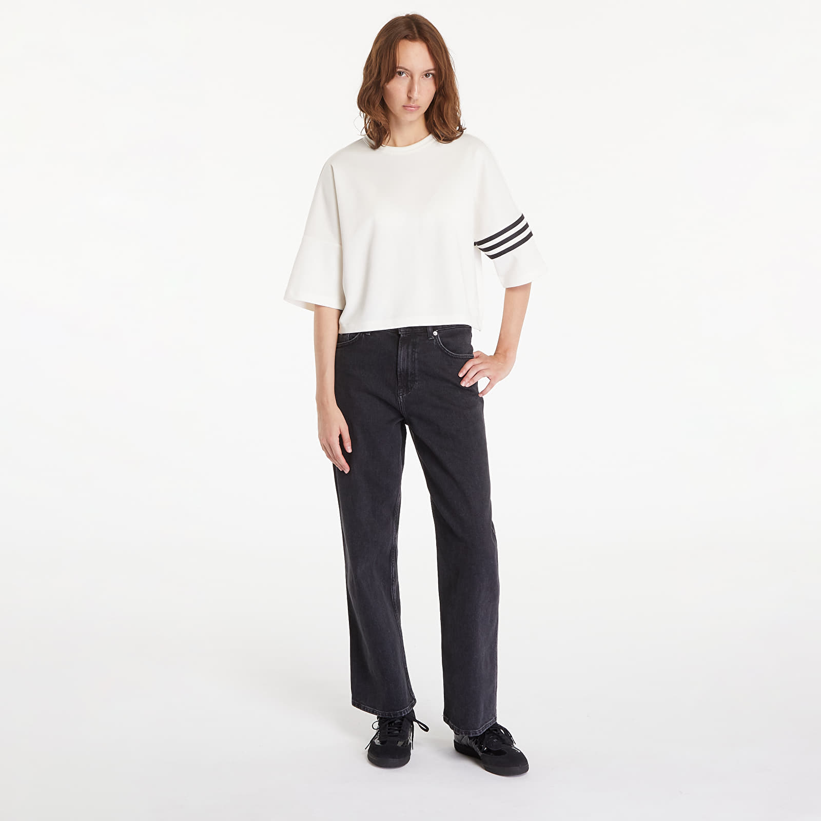 Női pólók  adidas Neuclassics Tee Cloud White/ Black