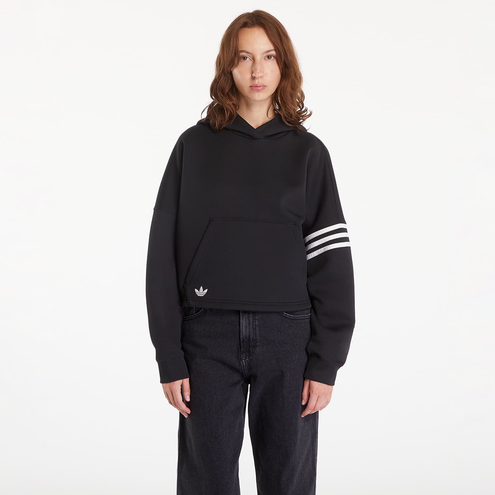 Dámské mikiny adidas Neuclassics Hoodie Black/ Cloud White