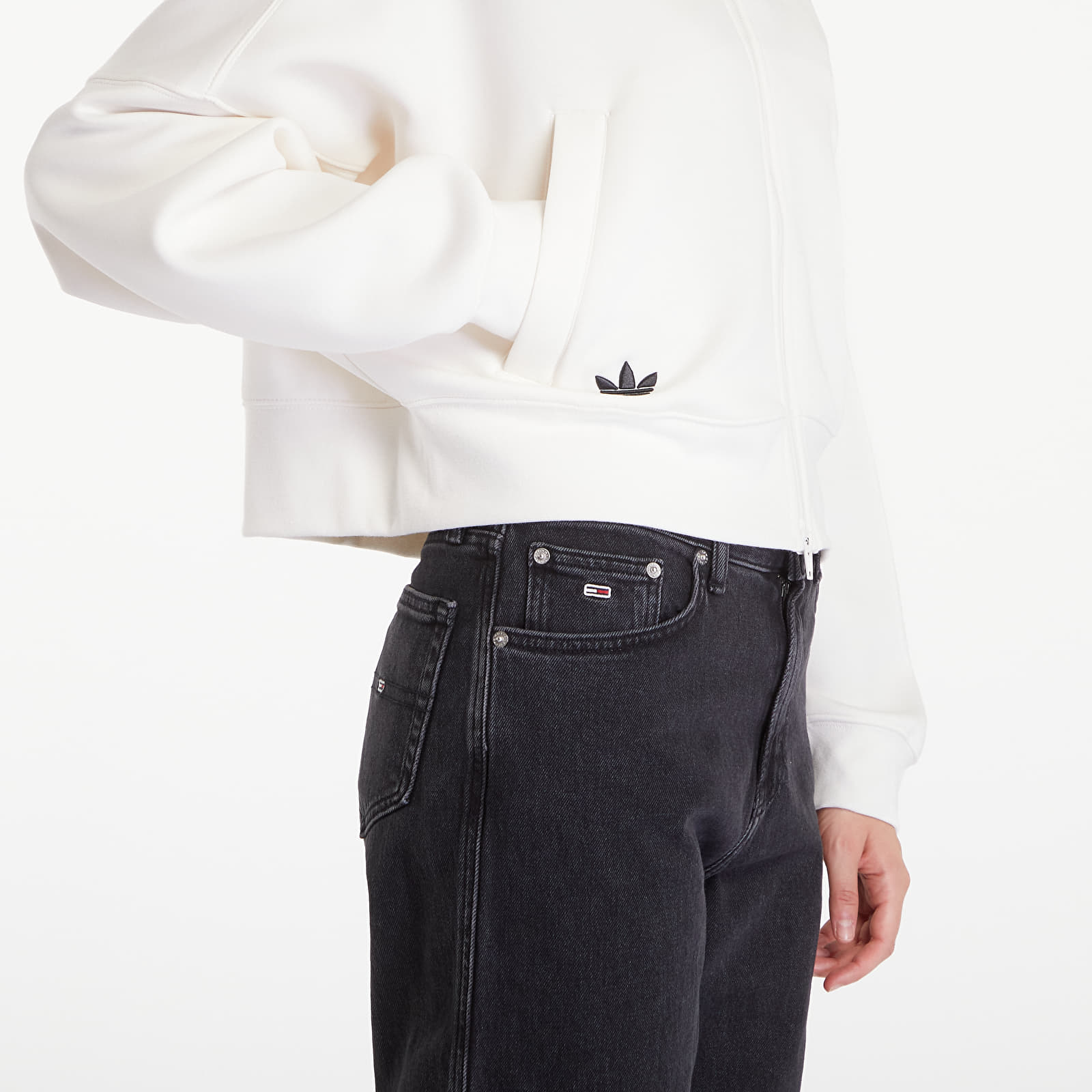 Jakker for kvinner adidas Neuclassics Tracktop Cloud White/ Black