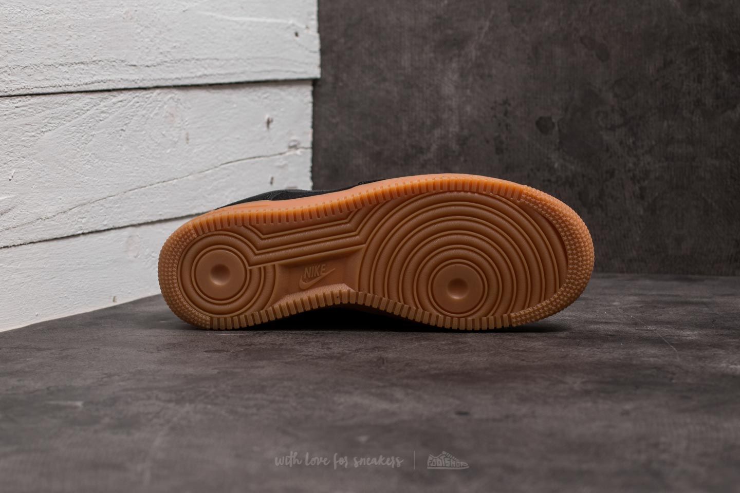 Nike air force 1 07 lv8 suede black gum sales
