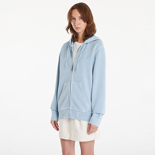 Carhartt WIP Hooded Duster Script Jacket UNISEX Misty Sky Garment Dyed