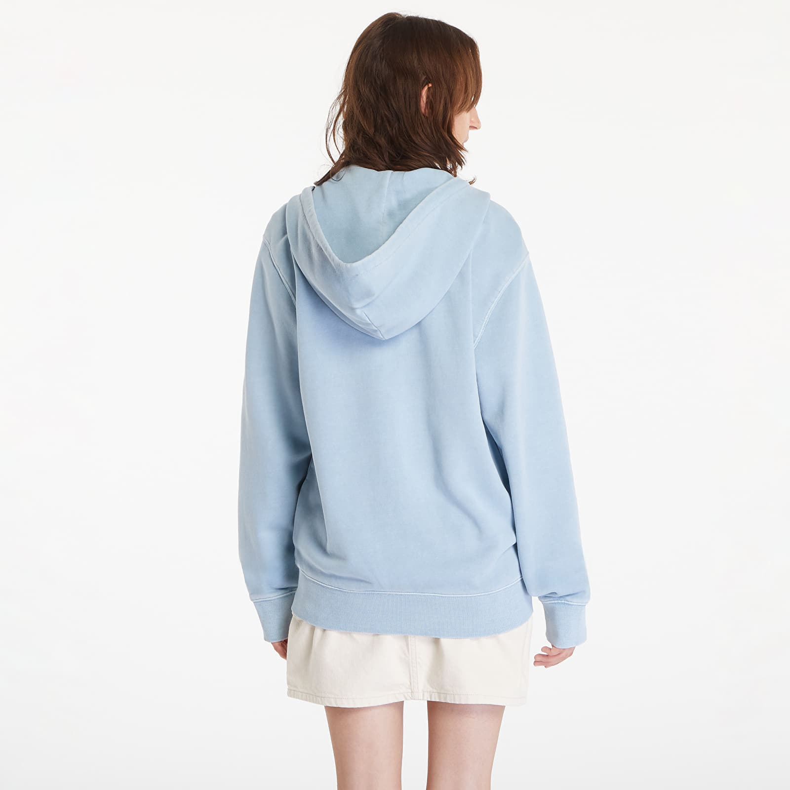 Hoodies and sweatshirts  Carhartt WIP Hooded Duster Script Jacket UNISEX Misty Sky Garment Dyed