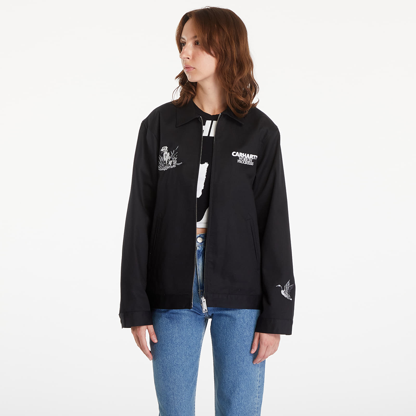Pánske bundy Carhartt WIP Ducks Jacket UNISEX Black