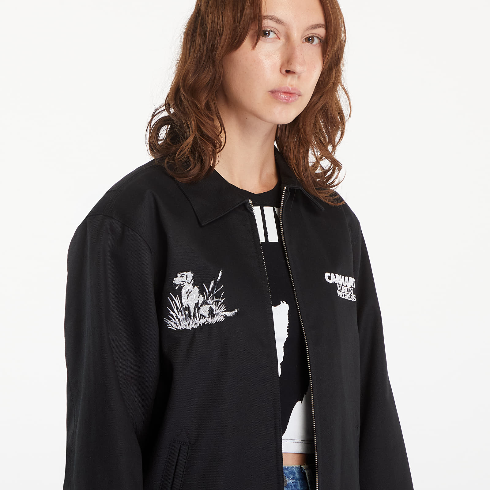 Pánske bundy Carhartt WIP Ducks Jacket UNISEX Black