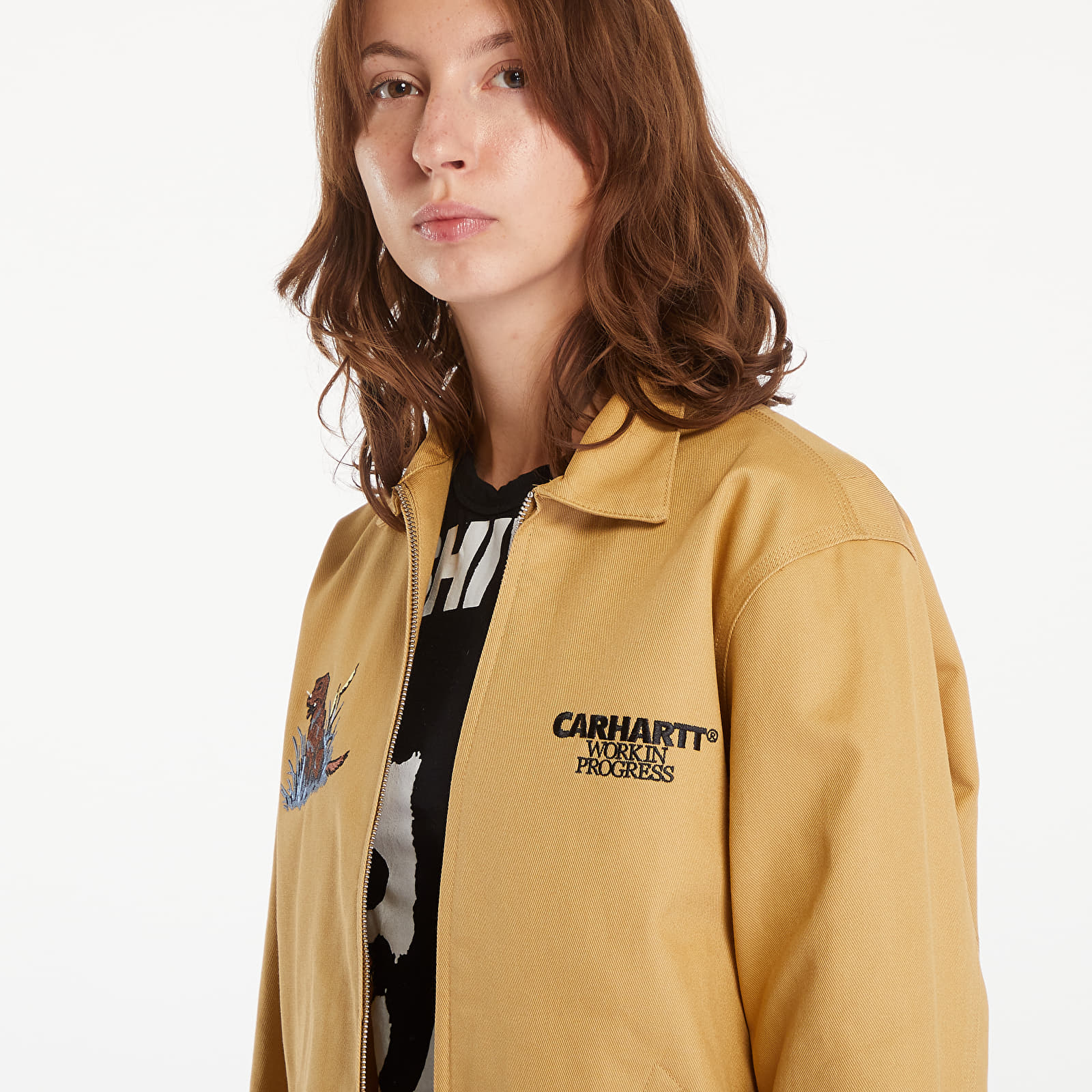 Men s jackets Carhartt WIP Ducks Jacket UNISEX Bourbon Footshop
