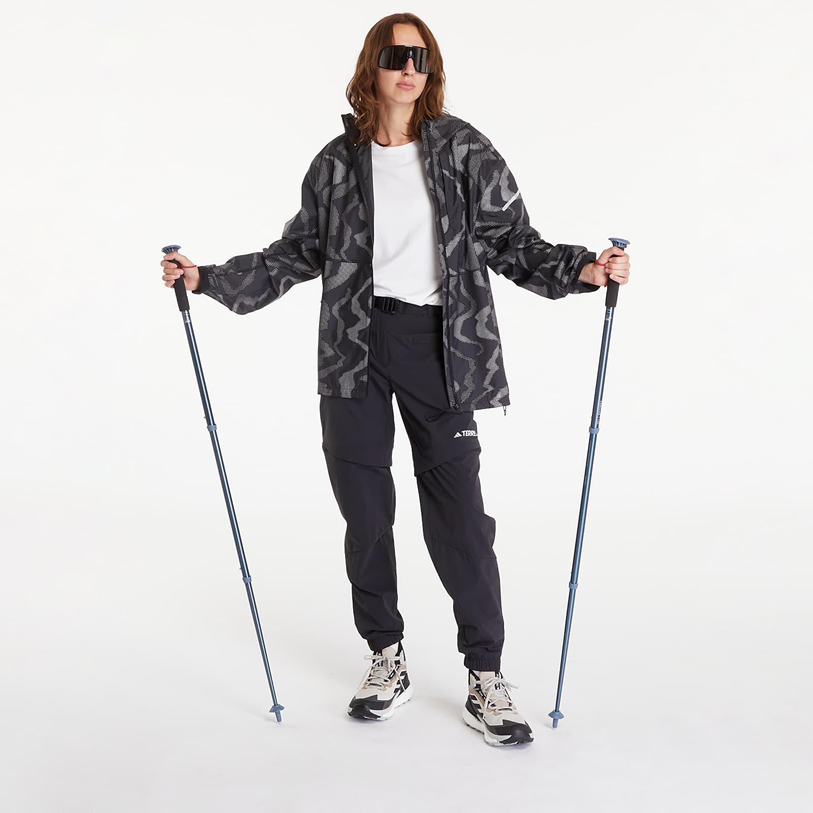 Γυναικεία παντελόνια  adidas W Terrex Utilitas Hiking Zip-Off Pants Black