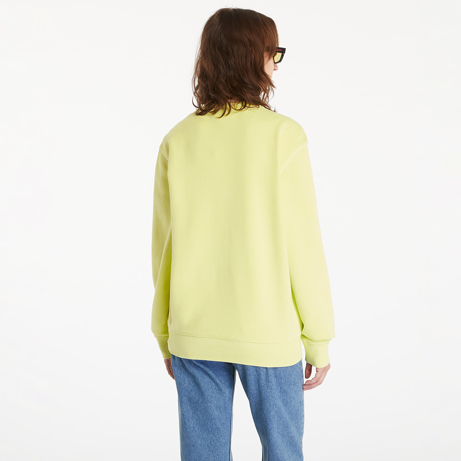 Kapucnis pulóverek és pulcsik Carhartt WIP Duster Script Sweatshirt UNISEX Arctic Lime Garment Dyed