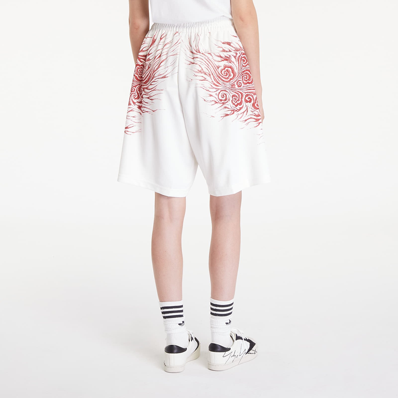 Šortai Y-3 JFA Graphic Shorts UNISEX Core White/ /Tepo Red