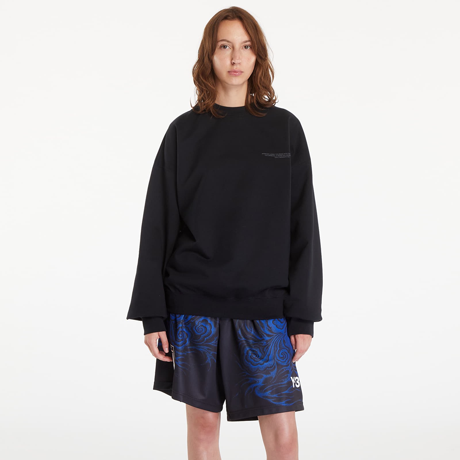 Mikiny Y-3 Logo Crew Sweatshirt UNISEX Black