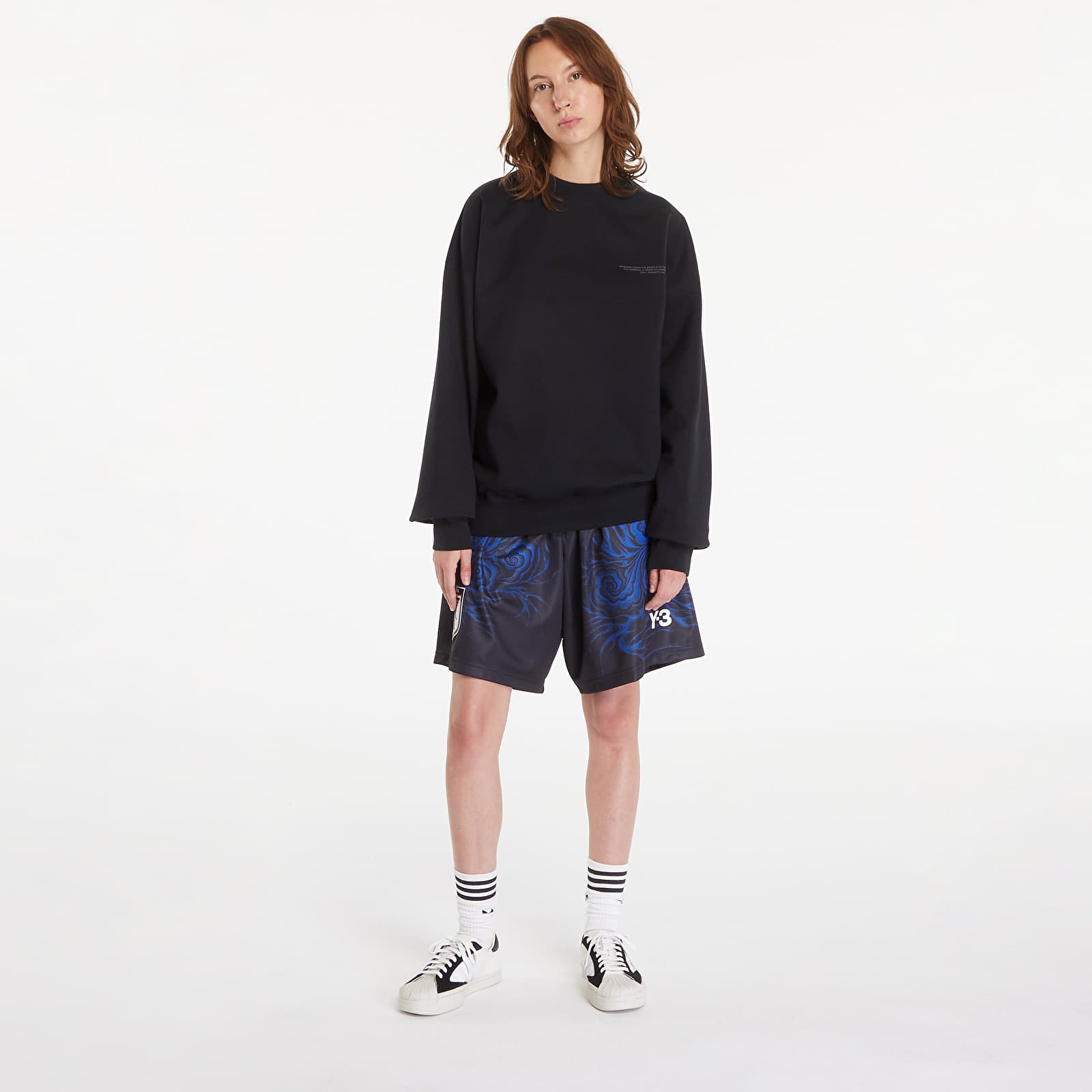 Mikiny Y-3 Logo Crew Sweatshirt UNISEX Black