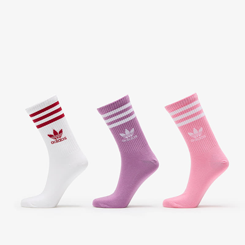 Socken adidas Crew Sock  3 Pack Preloved Purple/ Bliss Pink/ White