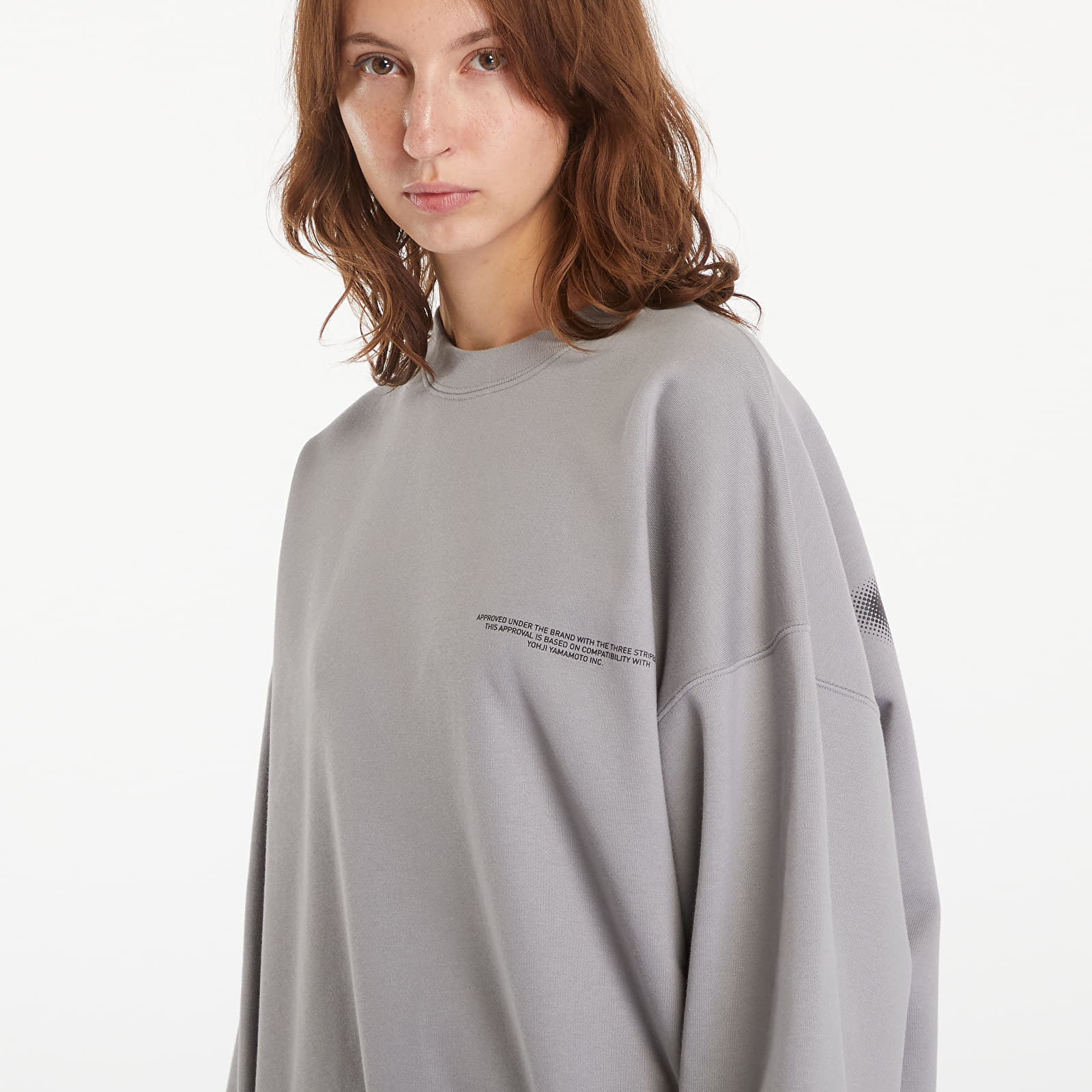 Felpe Y-3 Logo Crew Sweatshirt UNISEX Charcoal Solid Grey
