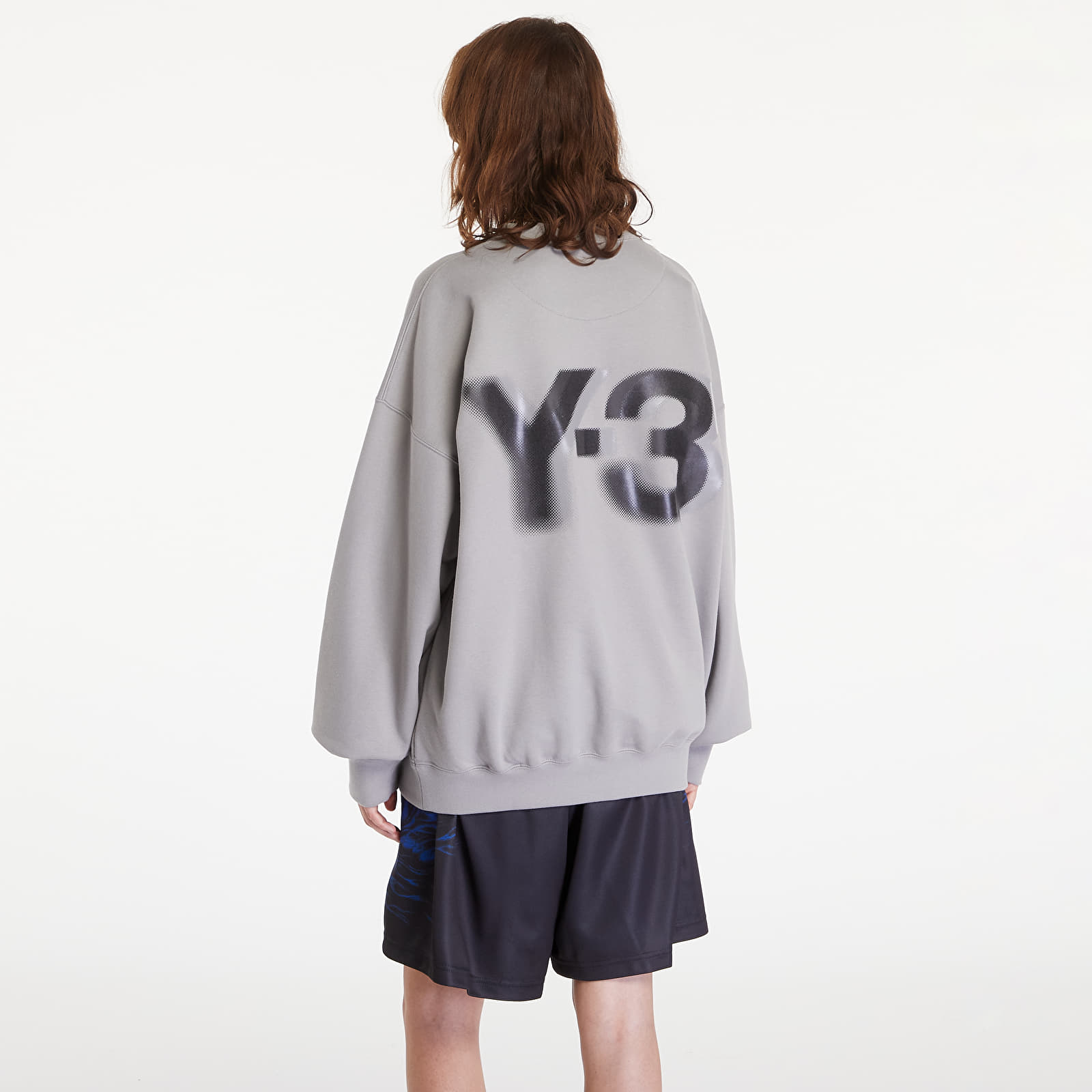 Felpe Y-3 Logo Crew Sweatshirt UNISEX Charcoal Solid Grey