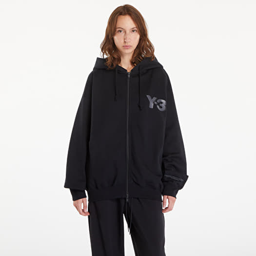 Sweatjacken und Sweatshirts Y 3 Logo Zip Hoodie UNISEX Black Footshop