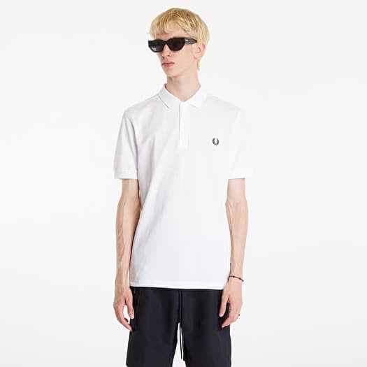 Tričko FRED PERRY Plain Polo Short Sleeve Tee White