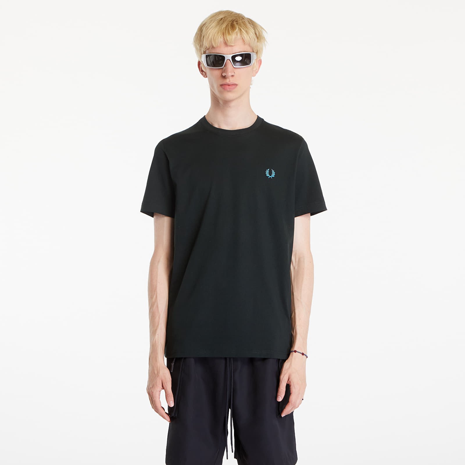 T-shirt FRED PERRY Crew Neck T-Shirt Night Green/ Ocean XL
