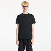 FRED PERRY Crew Neck T-Shirt Night Green/ Ocean