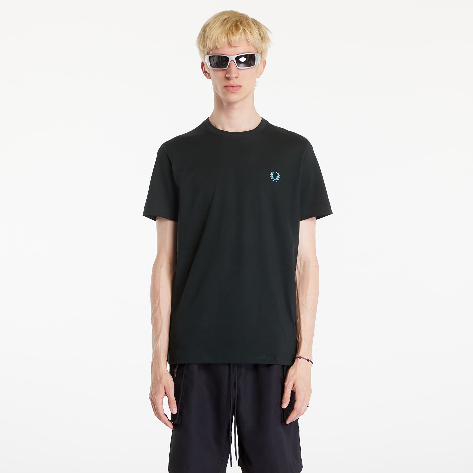 Тениски FRED PERRY Crew Neck T-Shirt Night Green/ Ocean