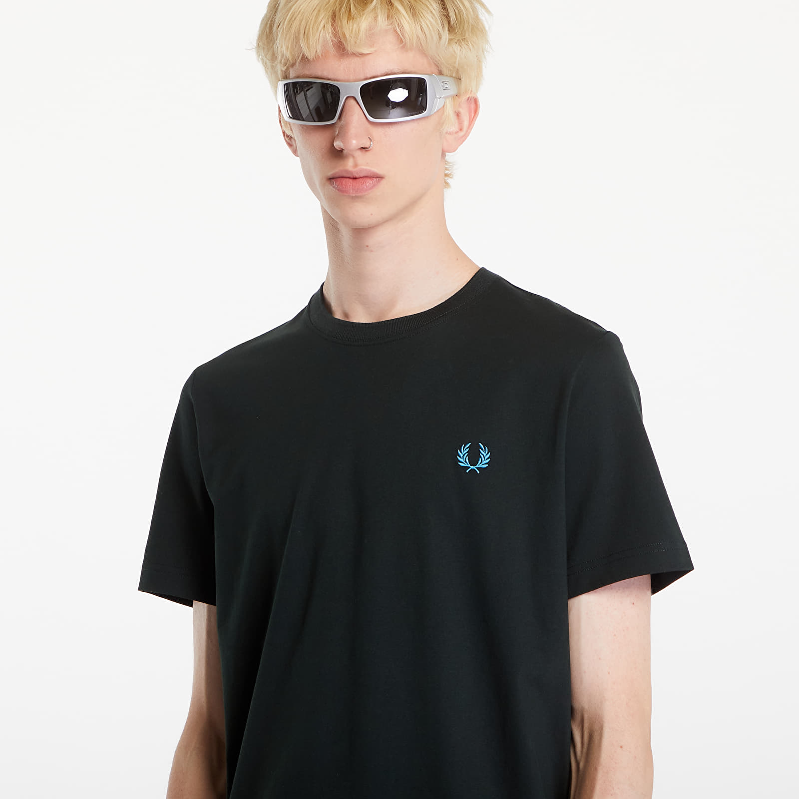 Тениски FRED PERRY Crew Neck T-Shirt Night Green/ Ocean