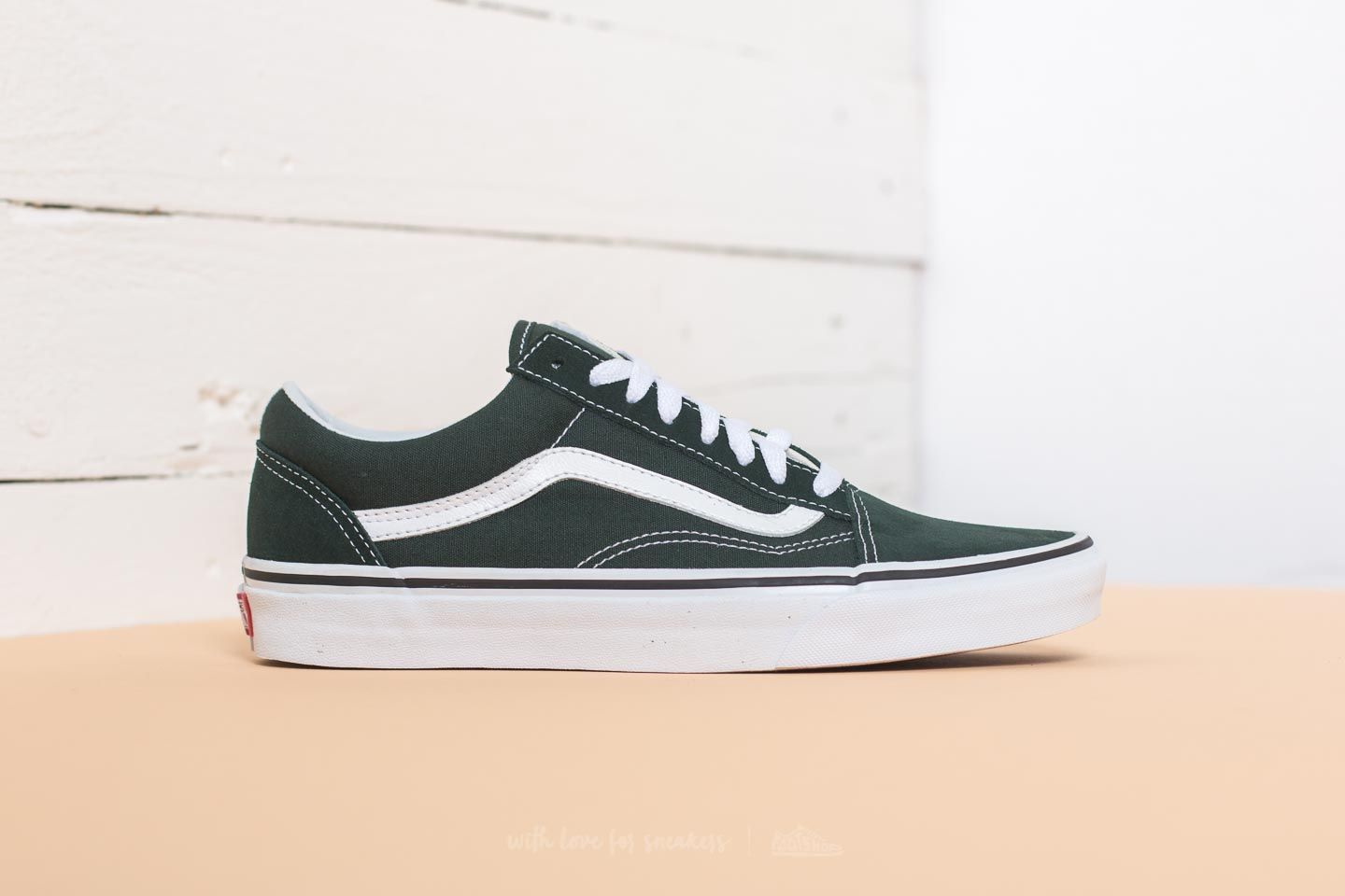 Vans old skool scarab true white top