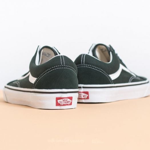 Vans old cheap skool scarab green