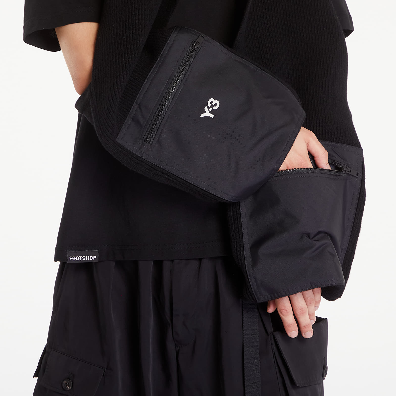 Dodatki Y-3 Sleeve Scarf Black