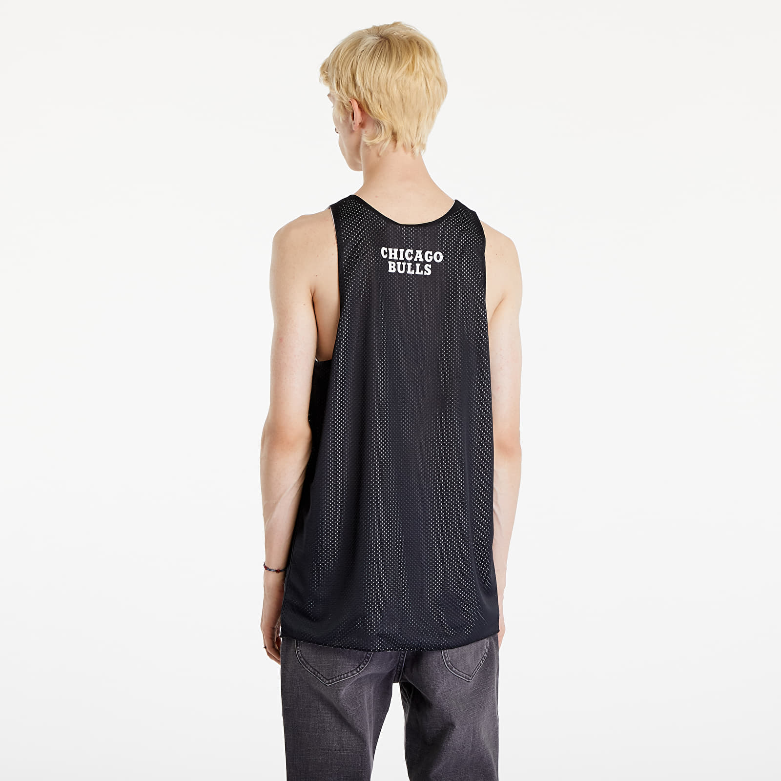 Vests Mitchell & Ness NBA Reversible Mesh Practice Tank Vintage Logo Chicago Bulls Multi/ Black