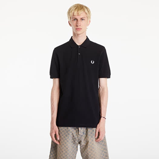 Tričko FRED PERRY Plain Polo T-Shirt Black