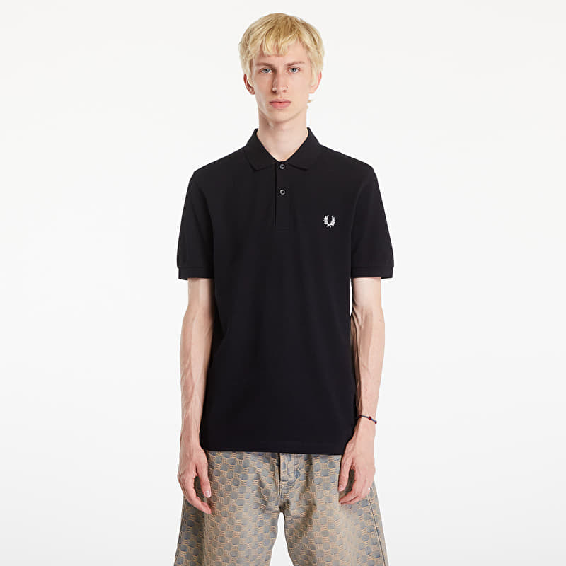 FRED PERRY Plain Polo T-Shirt Black