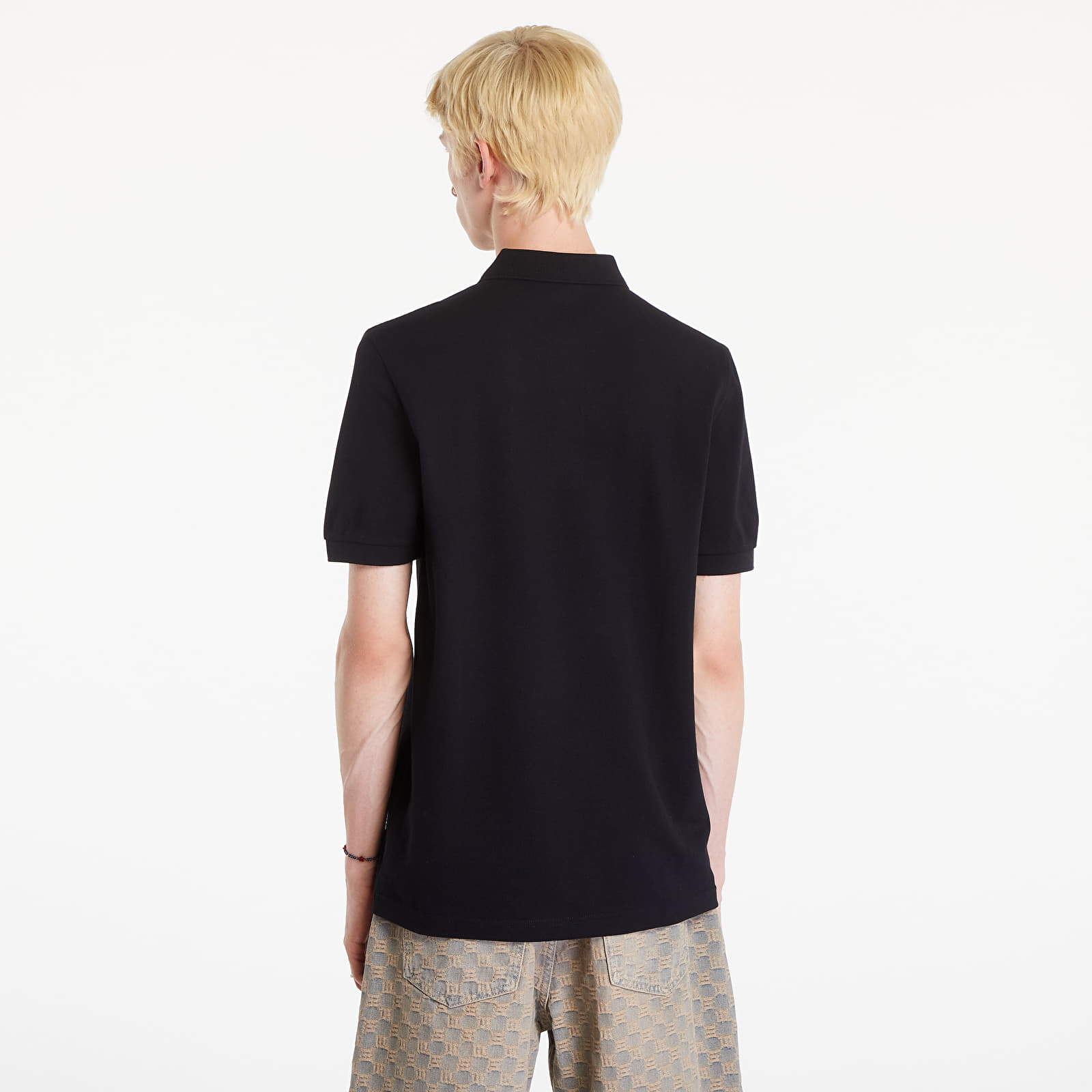 Trička FRED PERRY Plain Polo T-Shirt Black