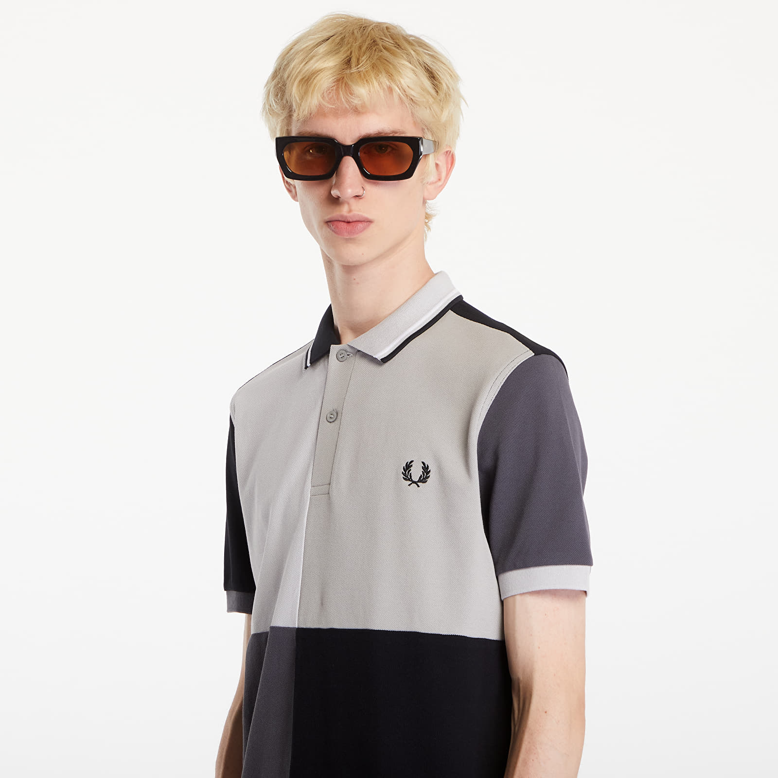 Pólók FRED PERRY Beams Grid Design Fp Polo T-Shirt Black