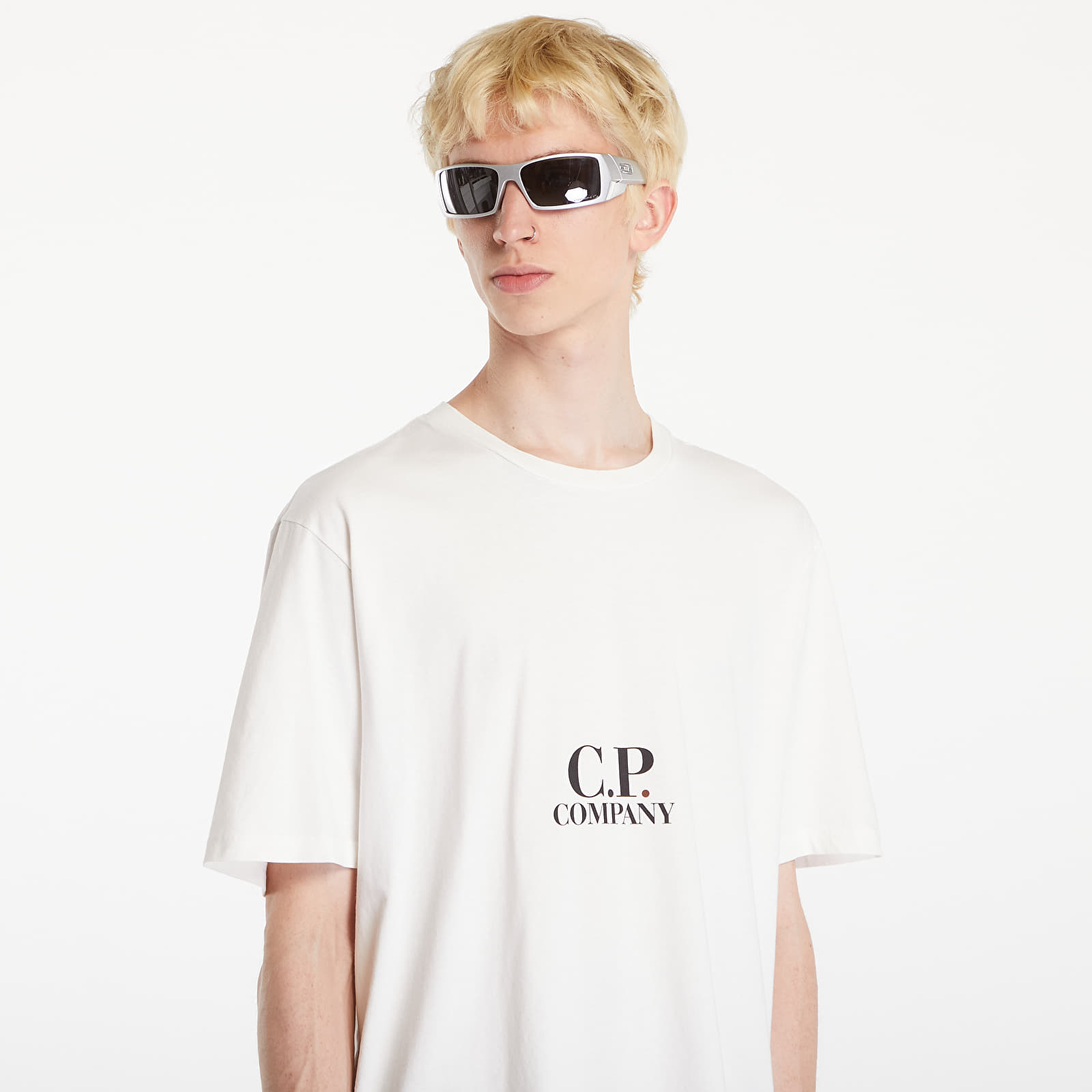 Pánská trička C.P. Company Short Sleeve T-Shirt White