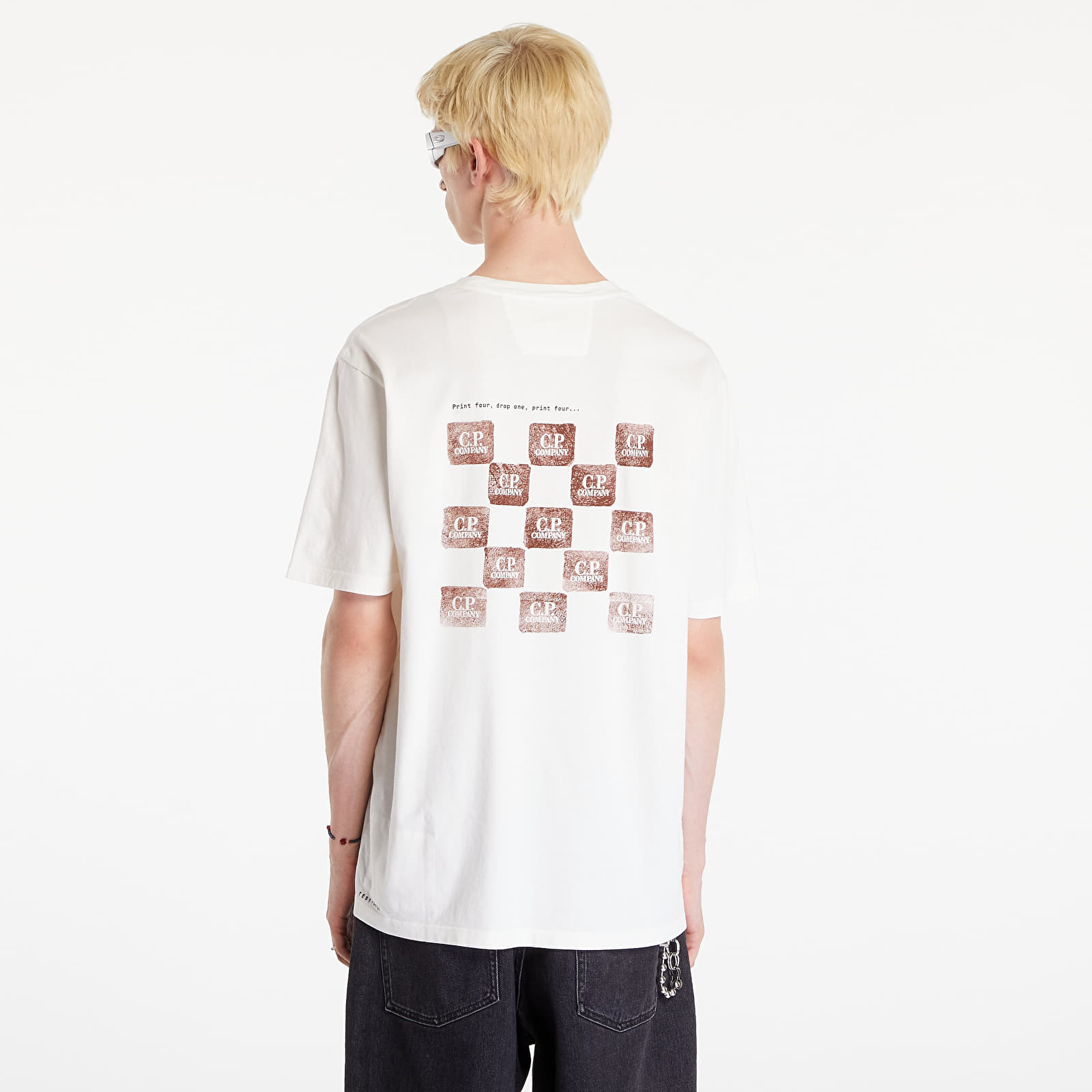 Pánská trička C.P. Company Short Sleeve T-Shirt White