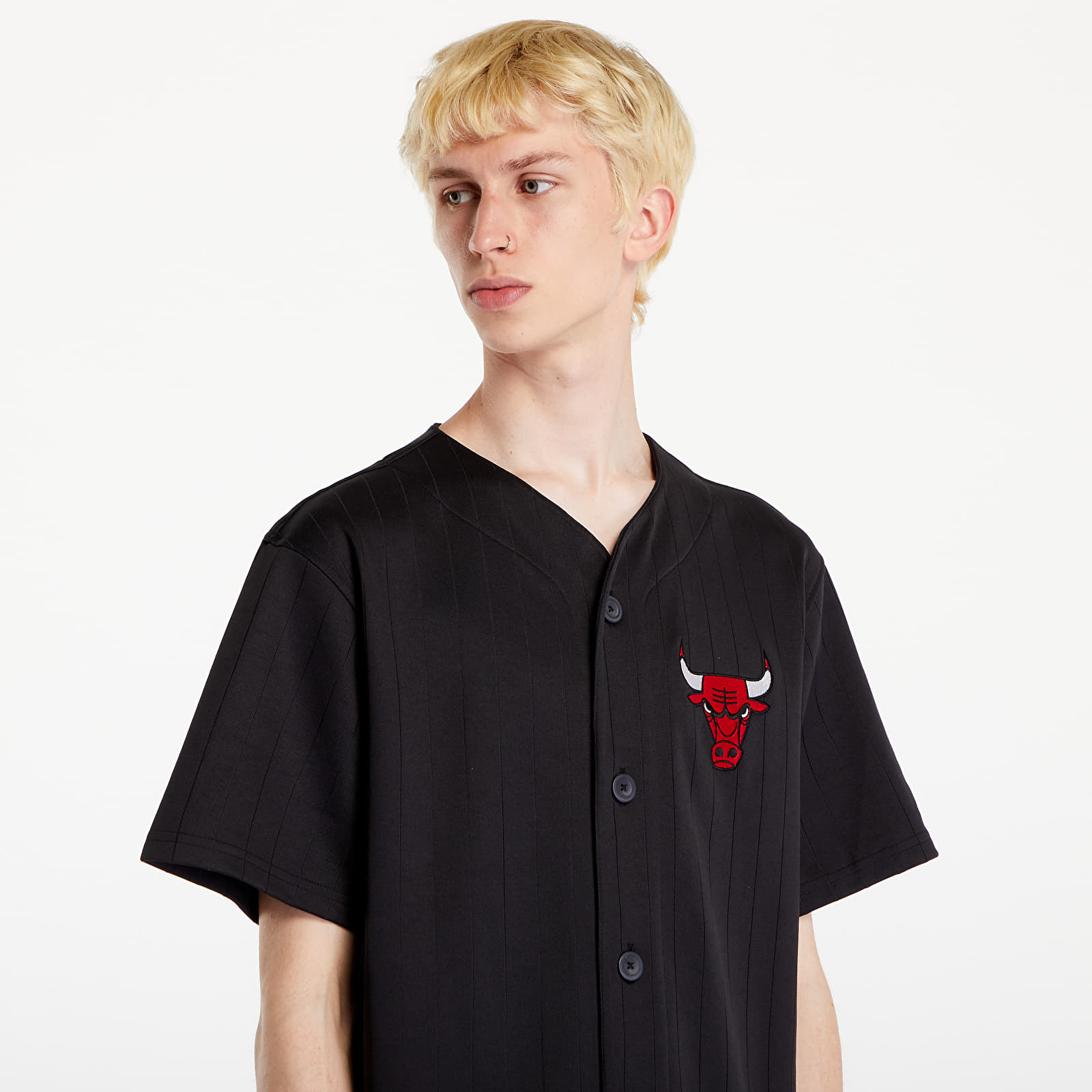 Dresy New Era NBA Team Logo Jersey Chicago Bulls Black/ Front Door Red