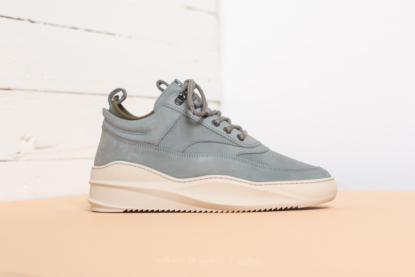 Men s shoes Filling Pieces Low Field Boot Sky Army Green Footshop