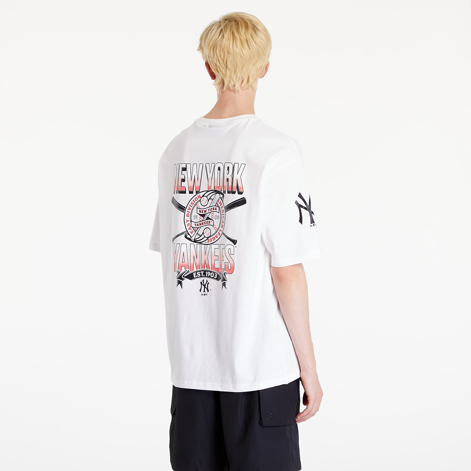 Men's T-shirts New Era MLB Graphic OS Tee New York Yankees White/ Navy