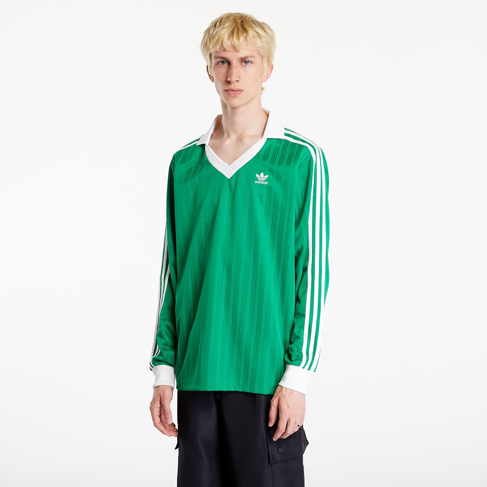 Trikots adidas Pique Long Sleeve Green