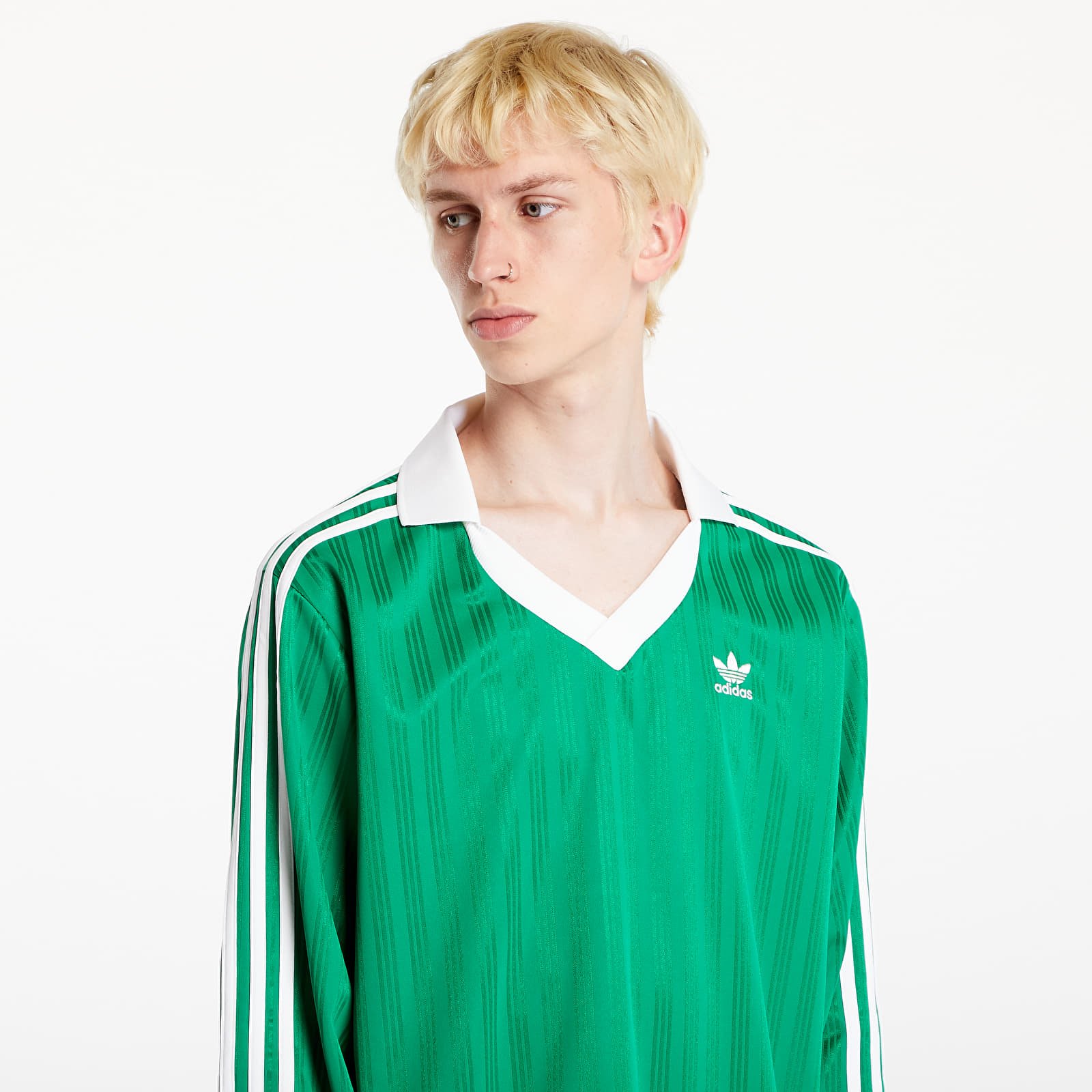 Trikots adidas Pique Long Sleeve Green