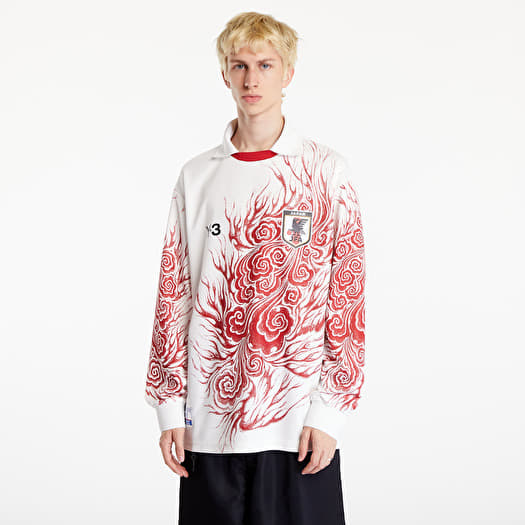 Y-3 JFA Long Sleeve Tee Core White/ Team Power Red | Footshop